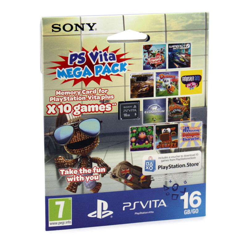 PS Vita Mega Pack (Includes 10 Games and 16GB Memory Card) image 1