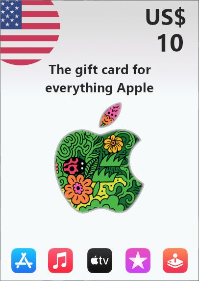iTunes 10 USD Gift Card  US Account digital - Bitcoin & Lightning