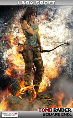 Tomb Raider Statue: Lara Croft Survivor_