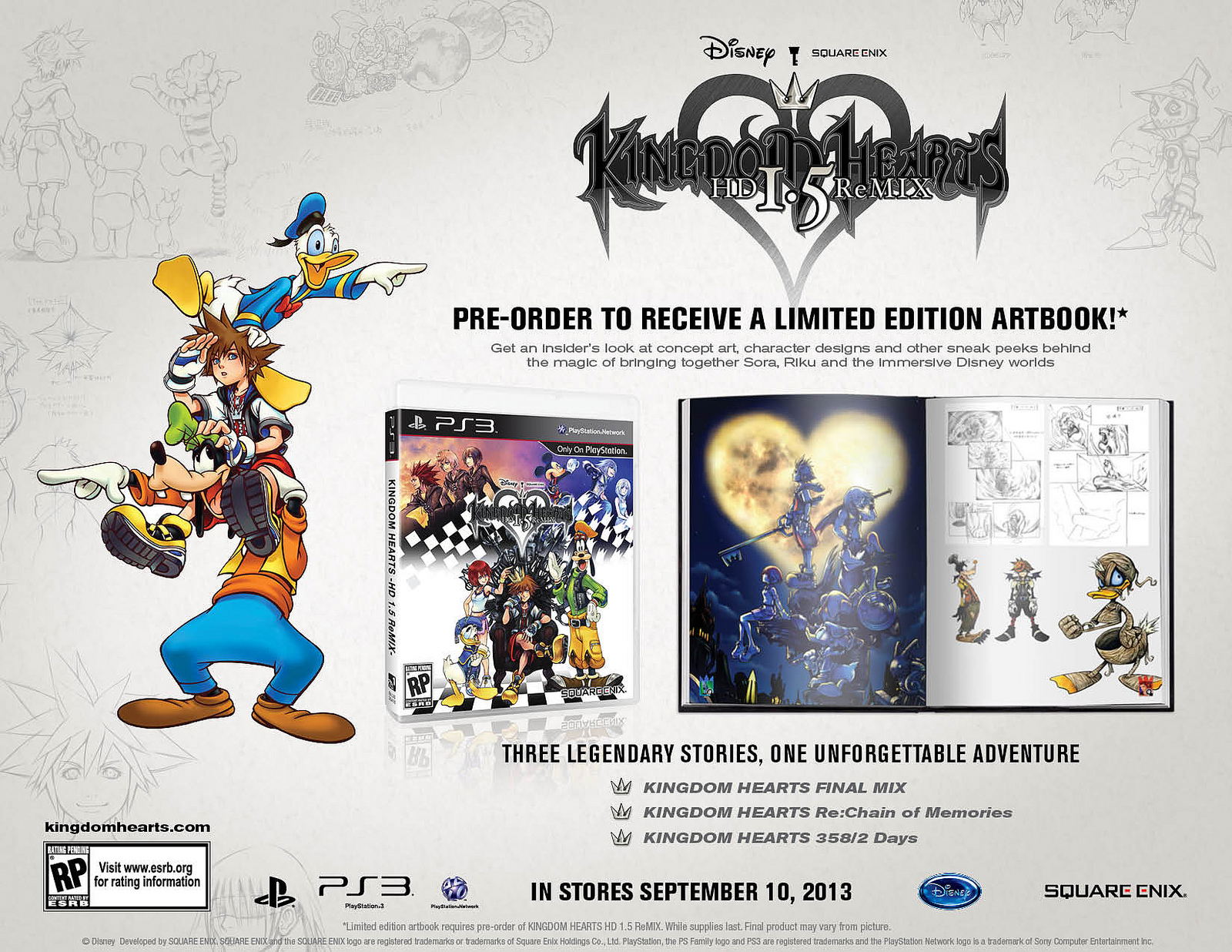 Kingdom Hearts HD 1.5 ReMIX (Limited Edition) for PlayStation 3