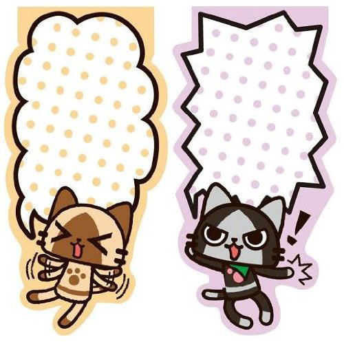 Monster Hunter Airou Diecut Sticky: Word Balloon image 1