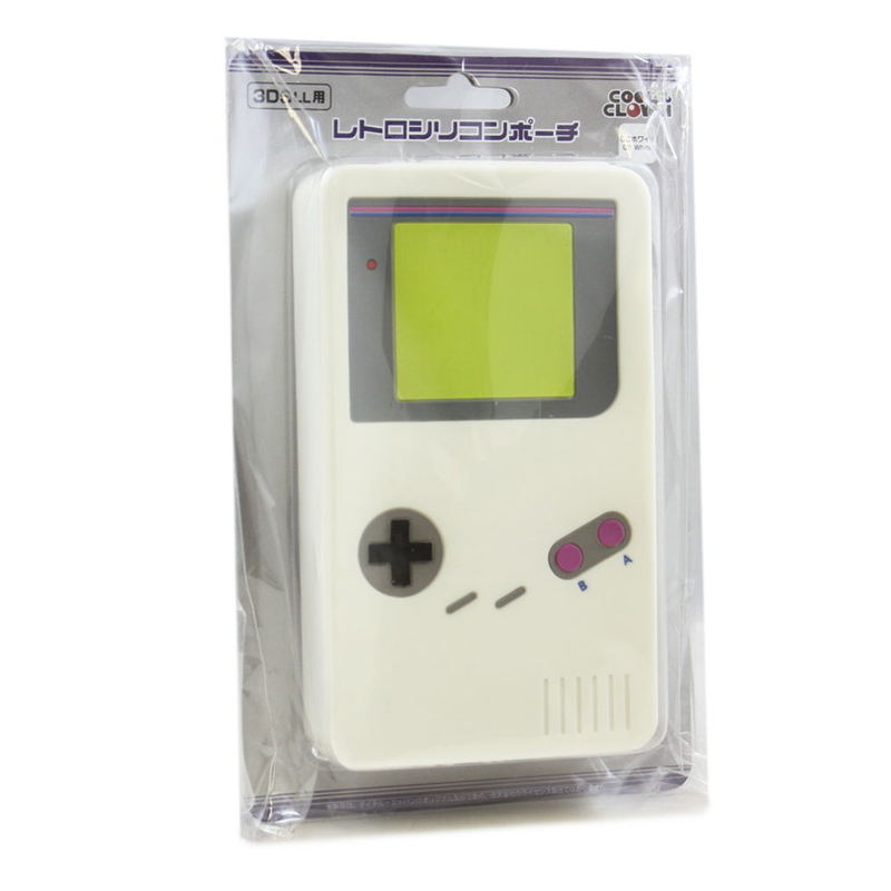 Retro Silicone Pouch for 3DS LL (GB White) image 1