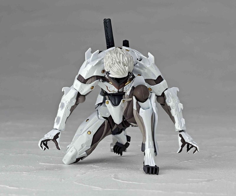 Revoltech Yamaguchi Series No.140EX Metal Gear Solid Rising Revengeance: Raiden White Armor image 7