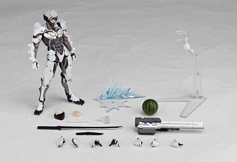 Revoltech Yamaguchi Series No.140EX Metal Gear Solid Rising Revengeance: Raiden White Armor image 8