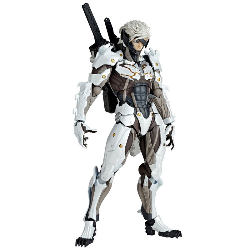 Revoltech Yamaguchi Series No.140EX Metal Gear Solid Rising Revengeance: Raiden White Armor image 1