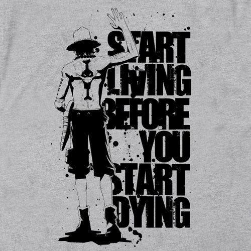 One Piece Ace Waygoing T-shirt Mix Gray (M Size) image 2
