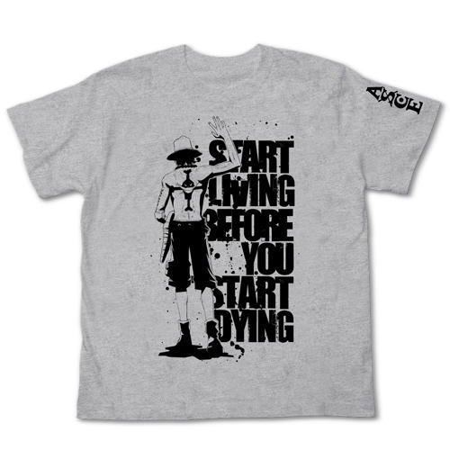One Piece Ace Waygoing T-shirt Mix Gray (XL Size)