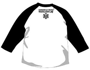 One Piece Pirate of Heart Raglan T-shirt White x Black M (Re-run)