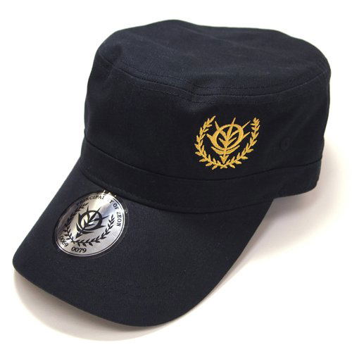 Mobile Suit Gundam Zeon Embroidered Work Cap Black image 1
