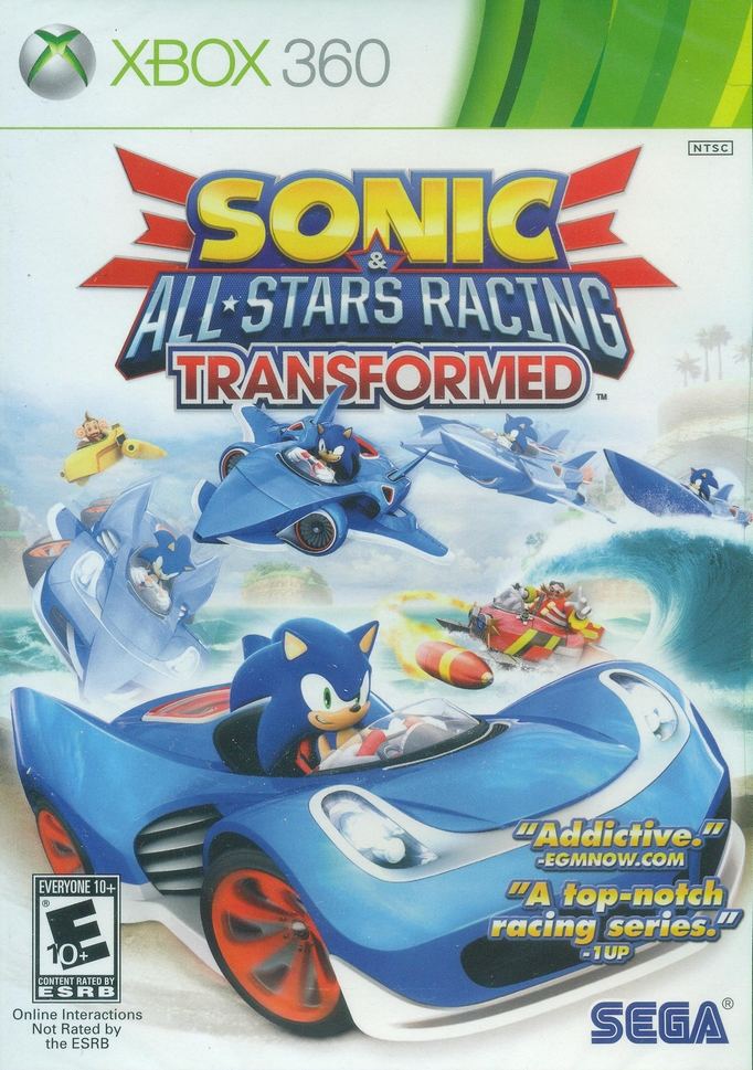 Sonic & Sega All-Stars Racing w/ Banjo-Kazooie Xbox 360 Video Game