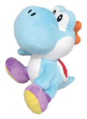 Super Mario Plush Doll: Light Blue Yoshi (Small)_