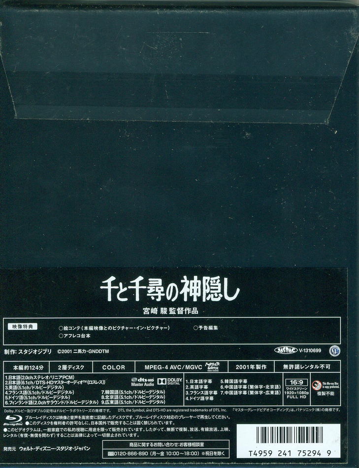 せんとちひろ Sen To Chihiro No Kamikakushi