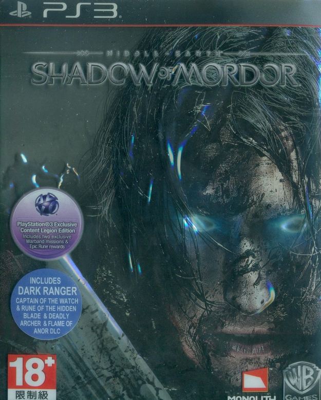 Sony Playstation 3 PS3 Middle Earth Shadow of Mordor Game