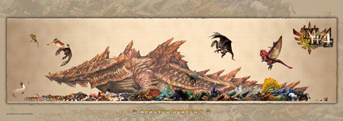 Monster Hunter 4 Monster Size Chart Jigsaw Puzzle image 1
