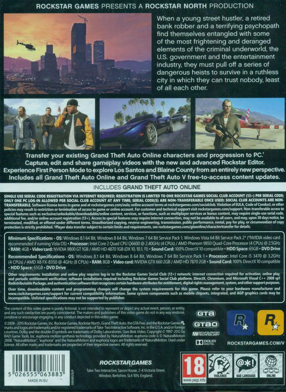 Grand Theft Auto V (DVD-ROM) image 2