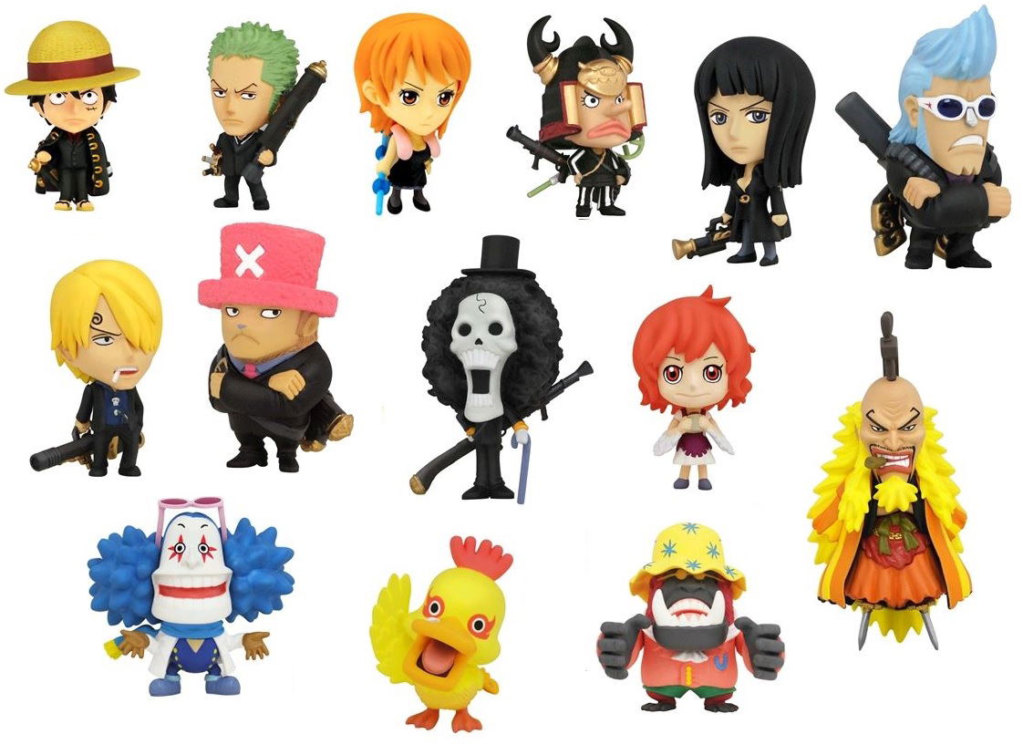 Anime Chara Heroes One Piece Strong World Trading Figure (Set of 15 pieces)