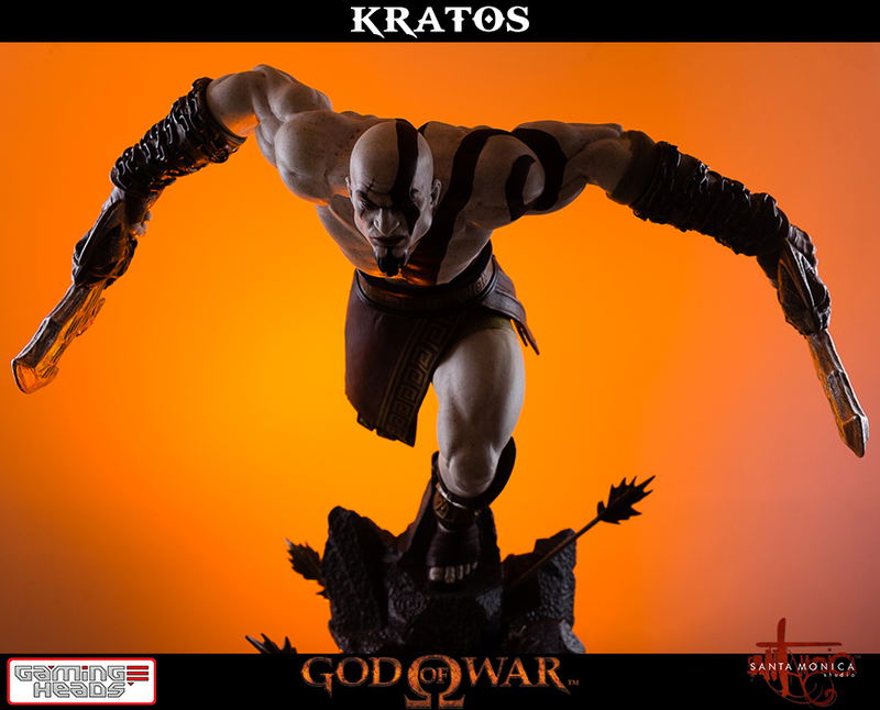 God of War Statue: Lunging Kratos image 1