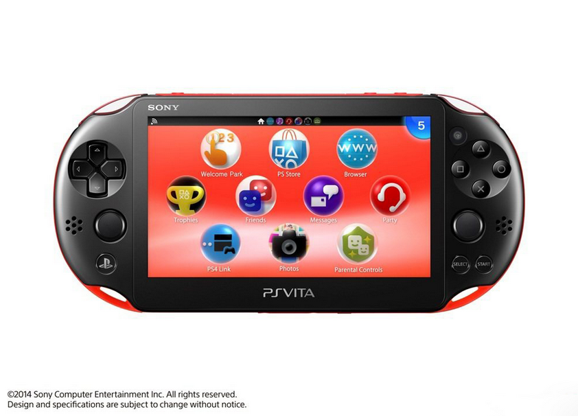 PS Vita PlayStation Vita New Slim Model - PCH-2006 (Red & Black)
