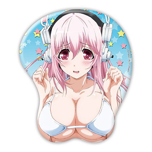 Hobby Stock SoniAni Super SonicoMouse Pad: Super Sonico Boobs image 1