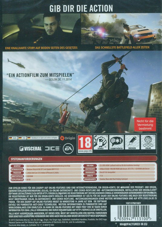 Battlefield Hardline (DVD-ROM) image 2