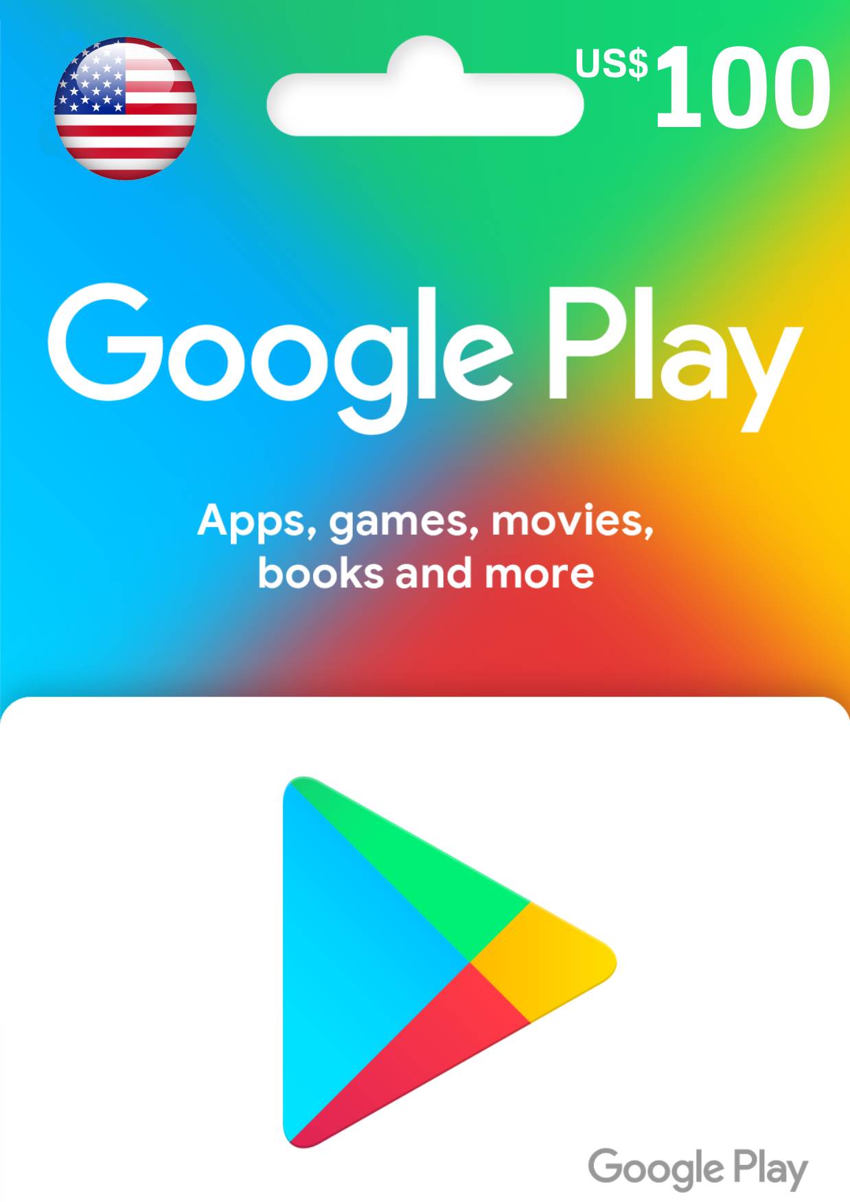 Google Play USD 100 Gift Card | US Account digital