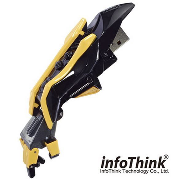 InfoThink Transformers 4 Bumblebee USB Flash Drive (Hand) 8GB image 1