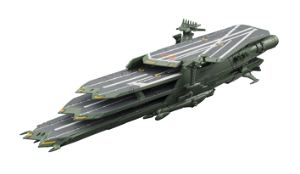 Cosmo Fleet Collection Space Battleship Yamato 2199: Guipellon Class Multiple Flight Deck Astro Carrier Balgray