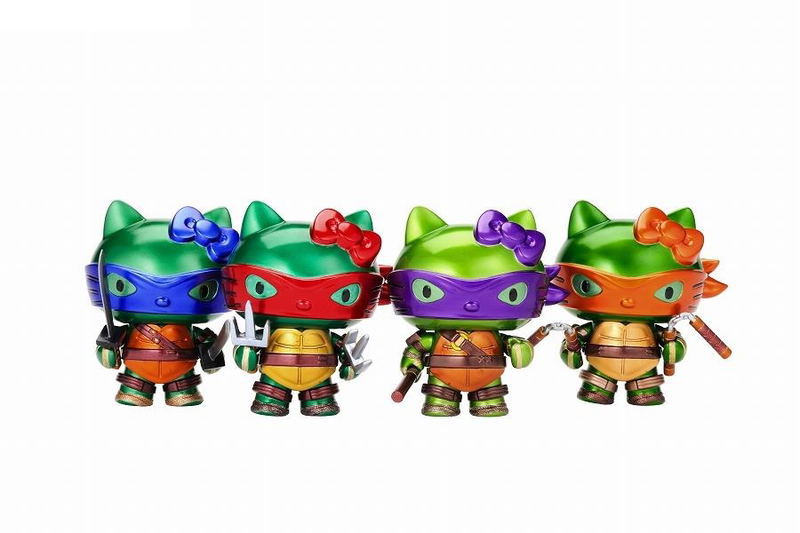Teenage Mutant Ninja Turtles Hello Kitty: Mutant Kitty (Set of 4) image 1