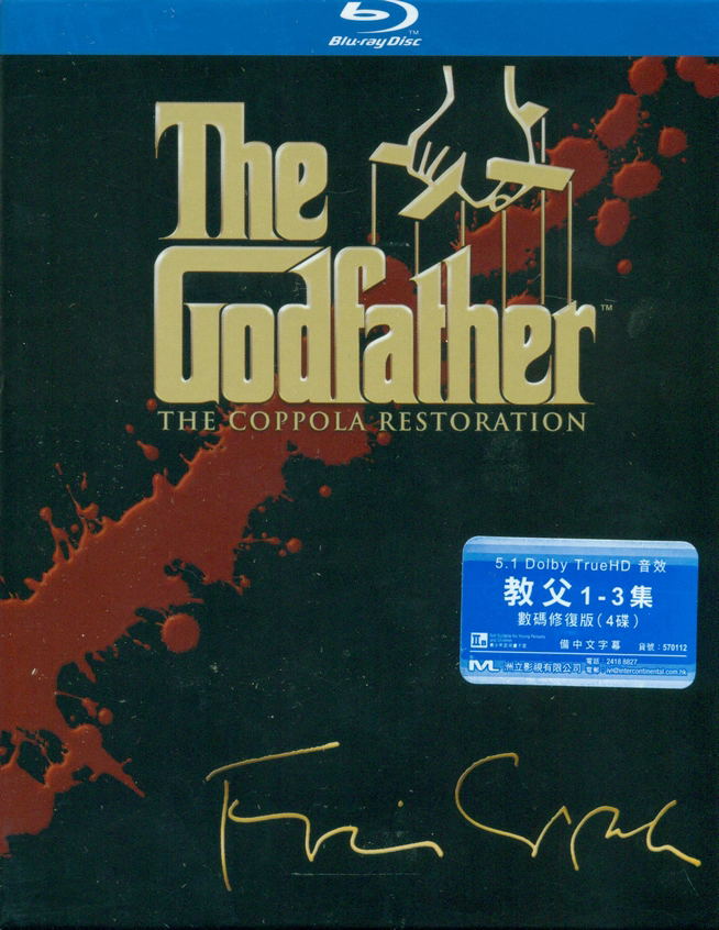 The Godfather Re-mastered Trilogy [4Blu-ray Boxset] image 1