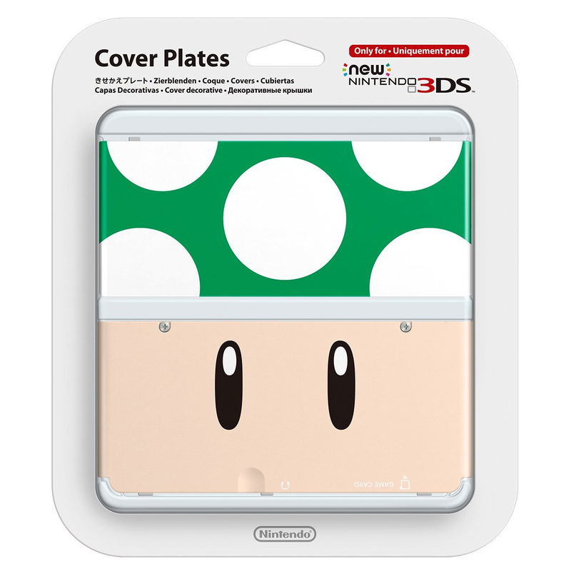 New Nintendo 3DS Cover Plates No.020 (1up Mushroom) image 1