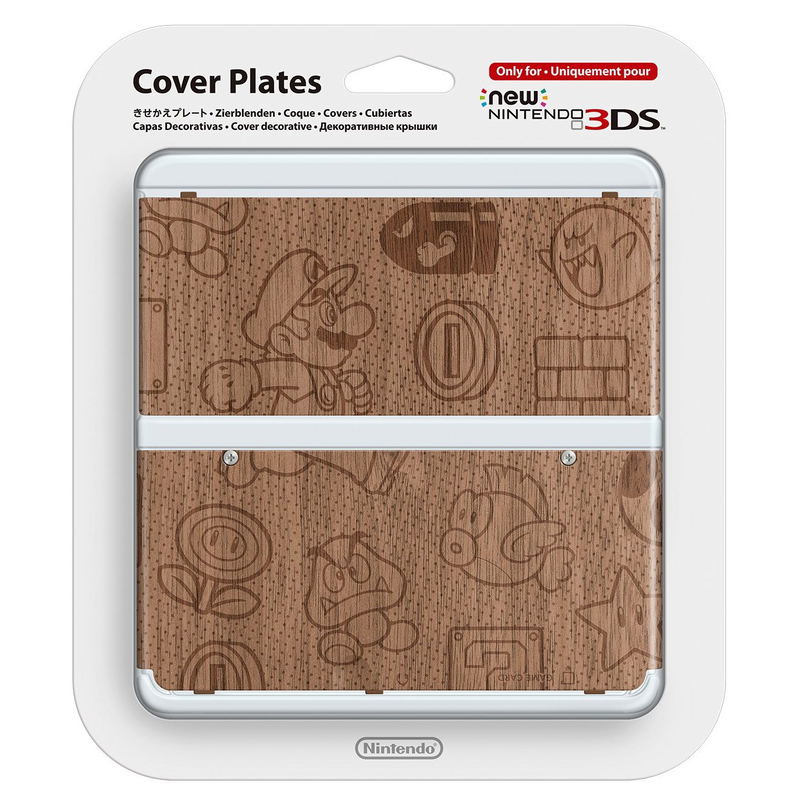 New Nintendo 3DS Cover Plates No.024 (Wood) image 1