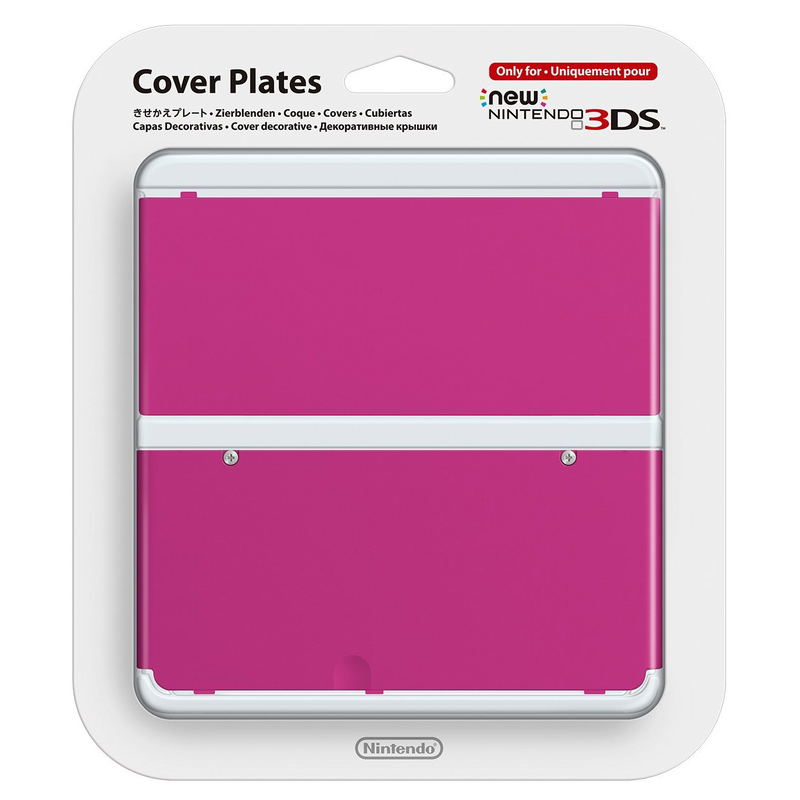 New Nintendo 3DS Cover Plates No.032 (Pink) image 1