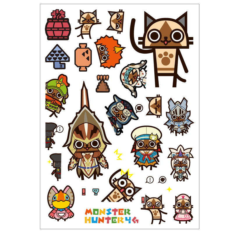 Monster Hunter 4G Wall Decoration Seal: Otomo Airou image 1