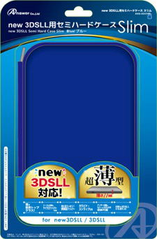Semi Hard Case Slim for New 3DS LL (Blue) image 1
