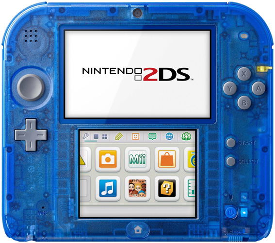きりん2DS Nintendo 2DS (Transparent Blue)