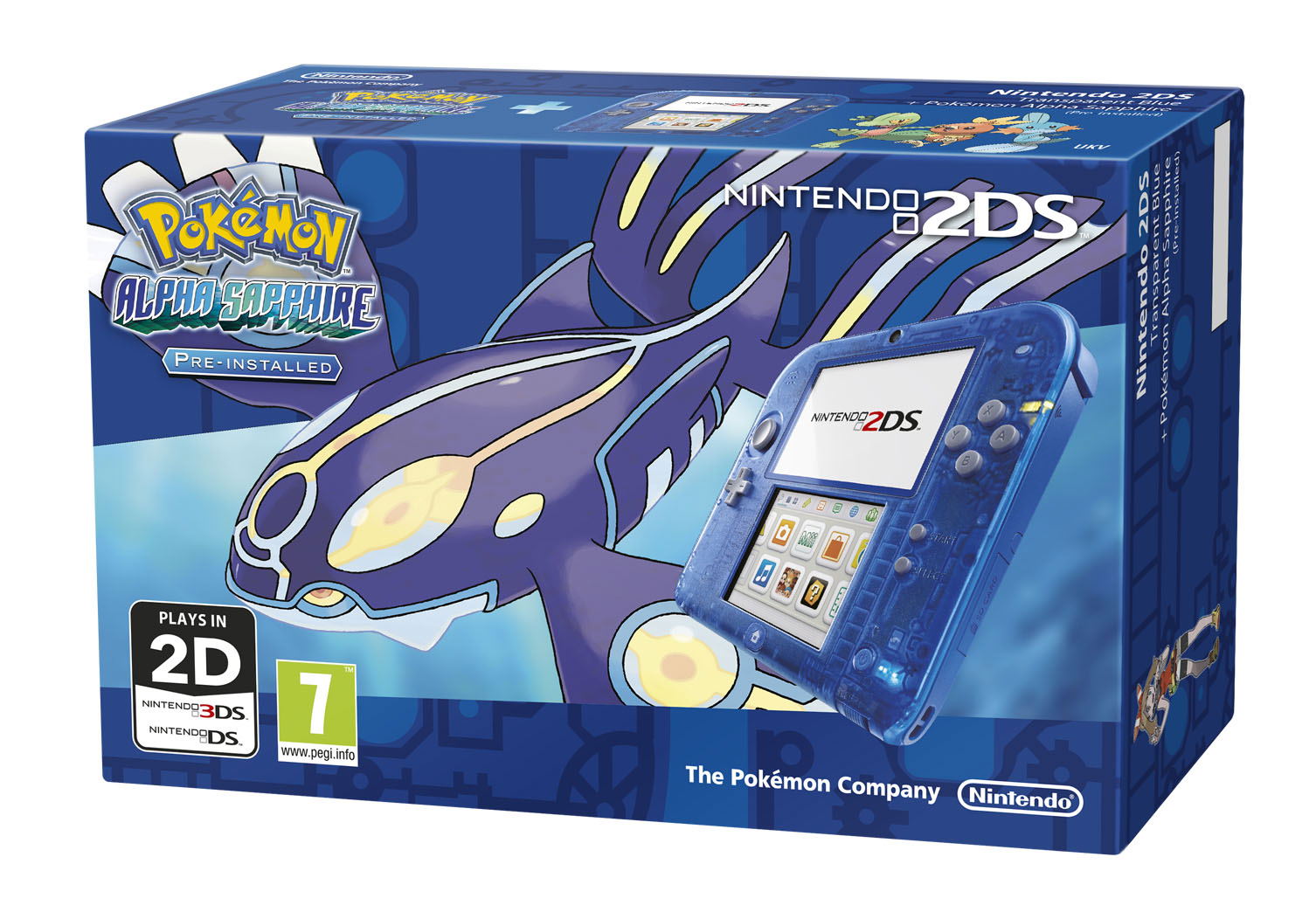 Nintendo 2ds Transparent Blue Pokemon Blue 2ds Nintendo 2DS