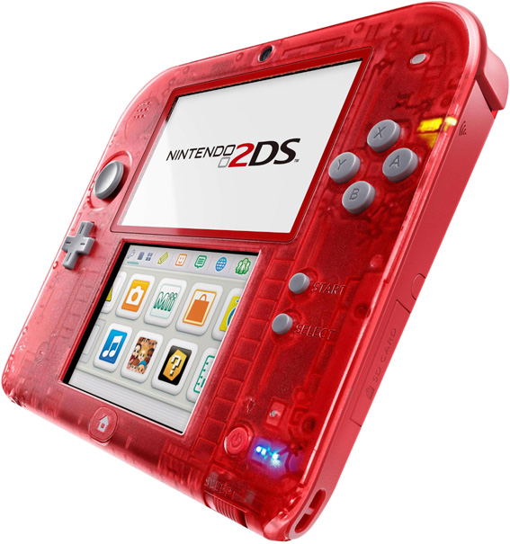 Nintendo 2DS (Transparent Red)