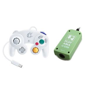 Controller Adapter for Wii U with White GameCube Controller (Play-Asia.com Bundle)