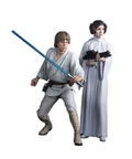 ARTFX+ Star Wars Episode IV A New Hope 1/10 Scale Pre-Painted Figure: Luke Skywalker & Princess Leia thumbnail 1
