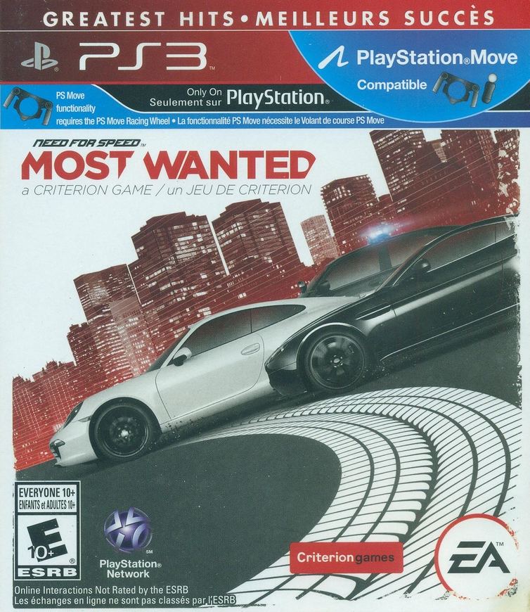 need for speed most wanted cars ps3