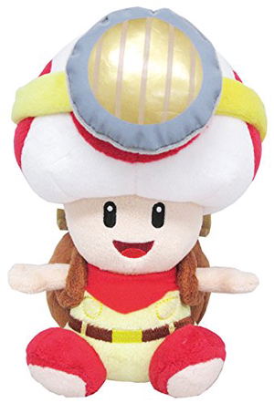 Super Mario Plush: Sitting Captain Toad_