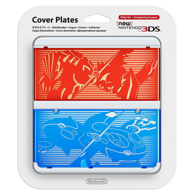 New Nintendo 3DS Cover Plates No.040 (Pokemon Omega Ruby / Alpha Sapphire) image 1