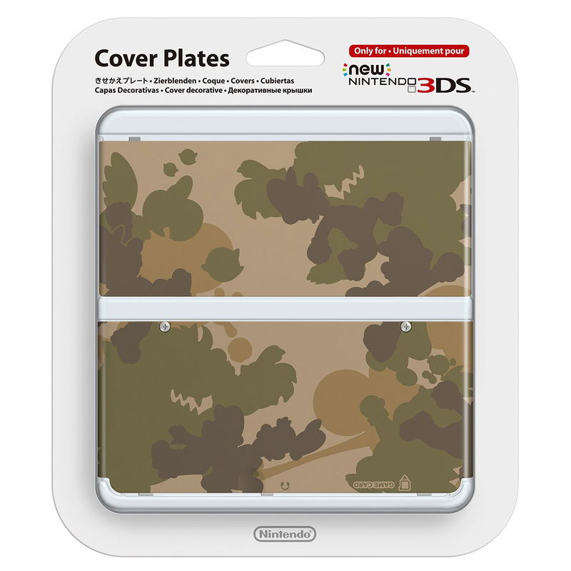 New Nintendo 3DS Cover Plates No.044 (Mario Camouflage Green) image 1
