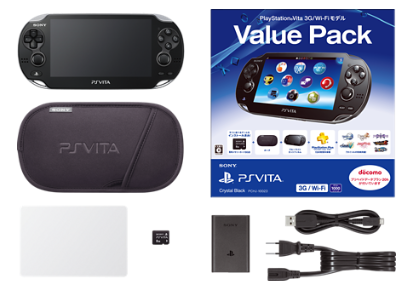 PlayStation Vita Super Value Pack 3G/Wi-Fi Model (Crystal Black) PlayStation Vita Super Value Pack 3G/Wi-Fi Model (Crystal Black)