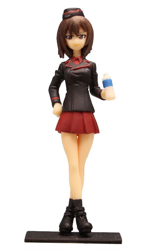 Girls und Panzer: Oarai girl school x Kuromorimine Girls High School with Chono Ami Captain Figure Set image 4