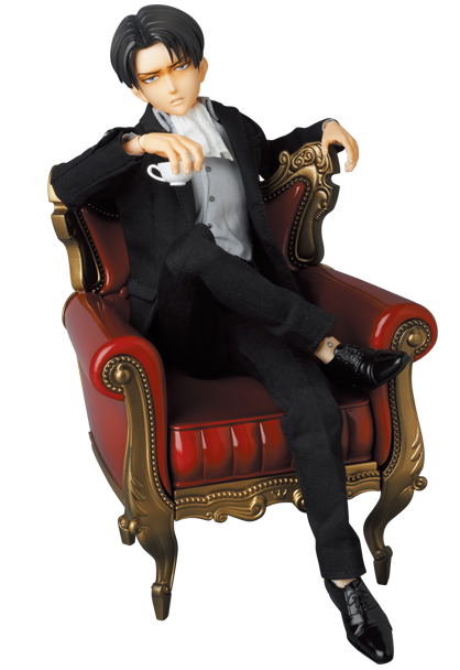 Attack on Titan Real Action Heroes No. 697: Levi Suits Ver. image 1