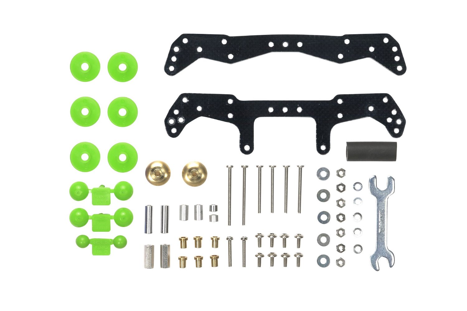 FRP Mount Plate Set For Tamiya Mini 4WD PRO - Upgrade Parts To Reinforce Chassis, Multiple Mounting Holes