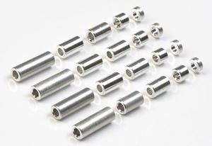 Mini 4WD Grade Up Parts: GP473 Aluminium Spacer Set (12/6.7/6/3/1.5mm)_