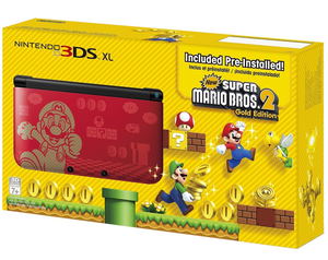 Nintendo 3DS XL New Super Mario Bros. 2 Gold Edition Bundle (with Super Mario Bros. 2 Pre-Installed)_