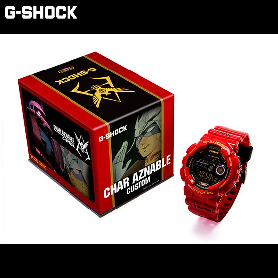 G-SHOCK CHAR AZNABLE 35周年記念モデル Casio G-Shock Watch [Mobile Suit Gundam 35th Anniversary Char